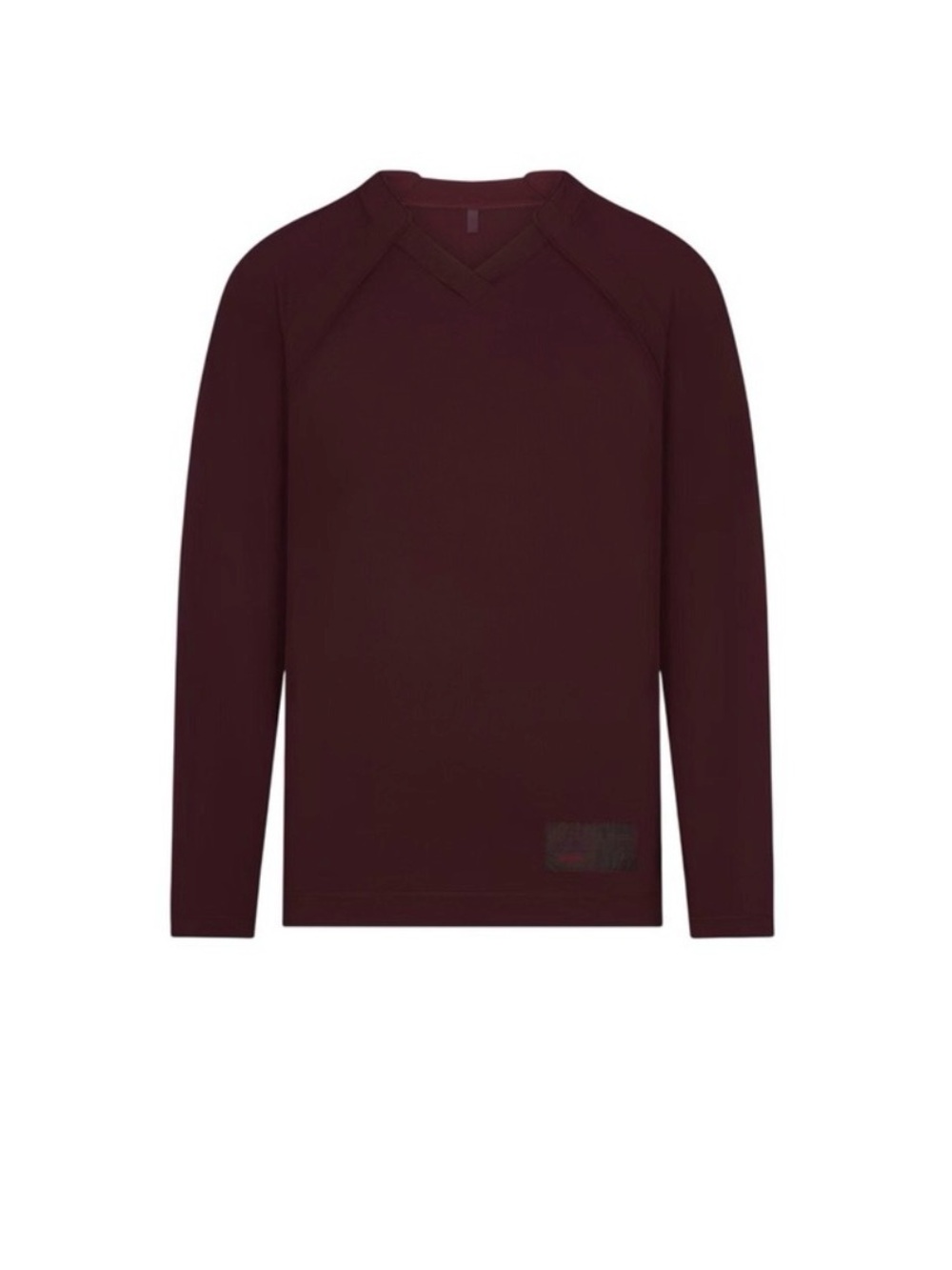 Nike Skims NikeSKIMS AIRY V-NECK OVERSIZED LONG SLEEVE TOP | CURRANT  women